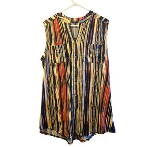 Cocomo button up striped tank top